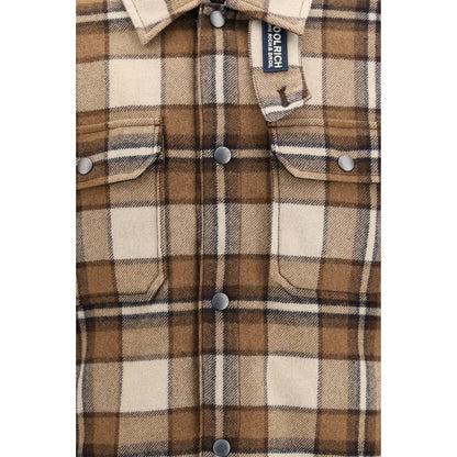 Brown Wool Oves Aries Full-Length Jacket