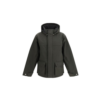 Black Polyester Parka