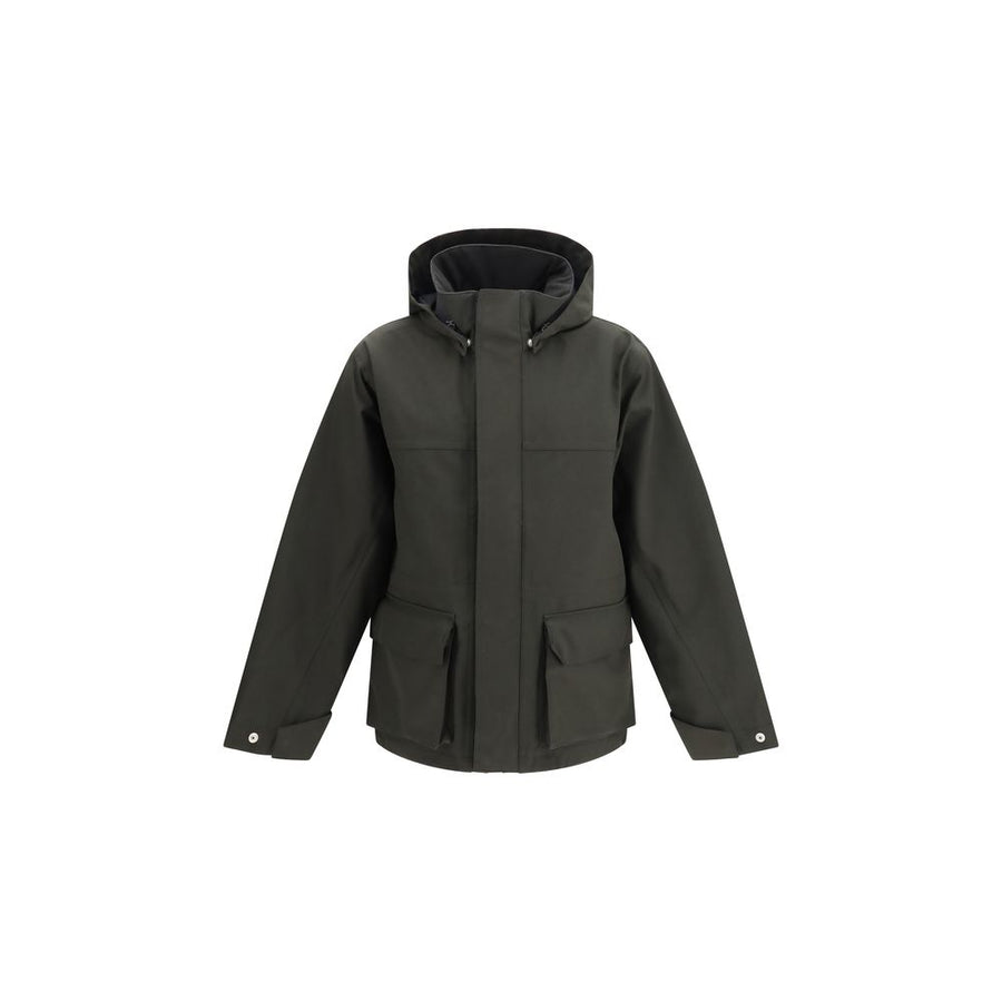 Black Polyester Parka