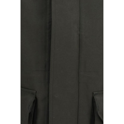 Black Polyester Parka