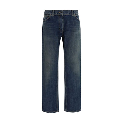 Blue Cotton Relaxed Fit Jeans