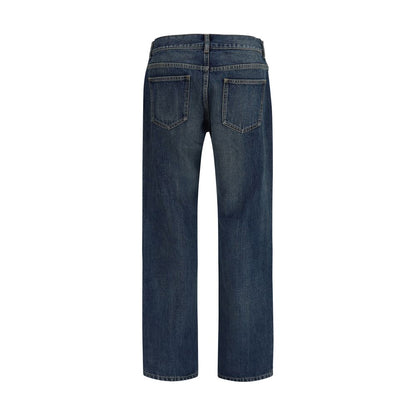Blue Cotton Relaxed Fit Jeans