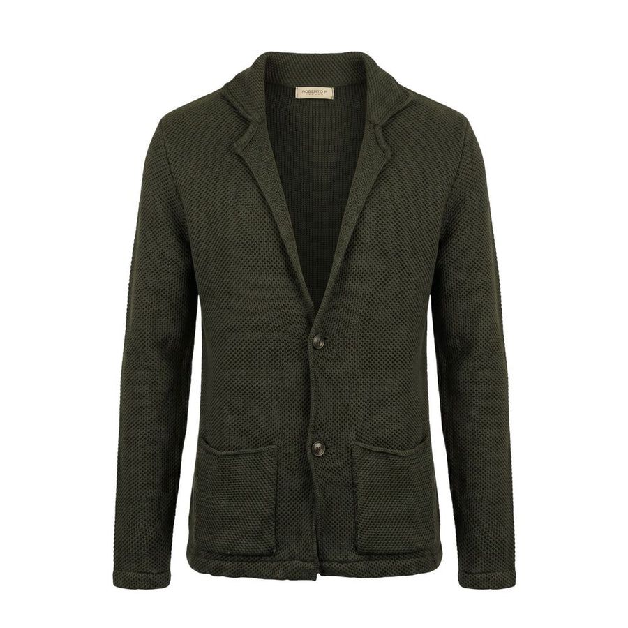Green Wool Men's Sweater