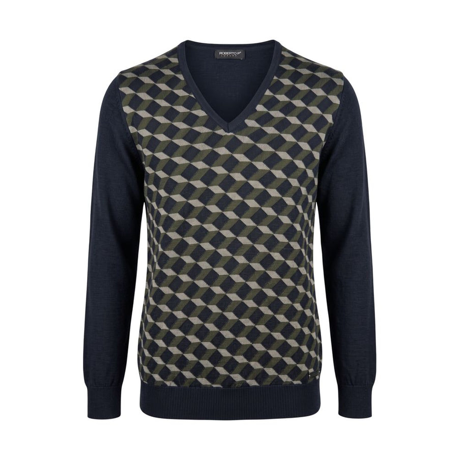 Green Wool Men's Sweater
