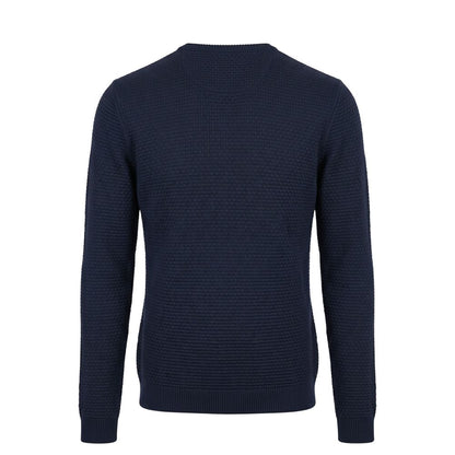 Blue Cotton Men's Sweater