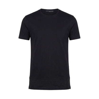 Black Cotton Men Sweater