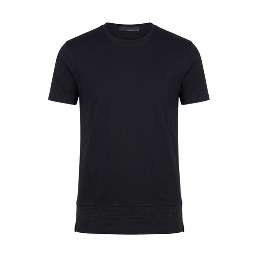 Black Cotton Men Sweater