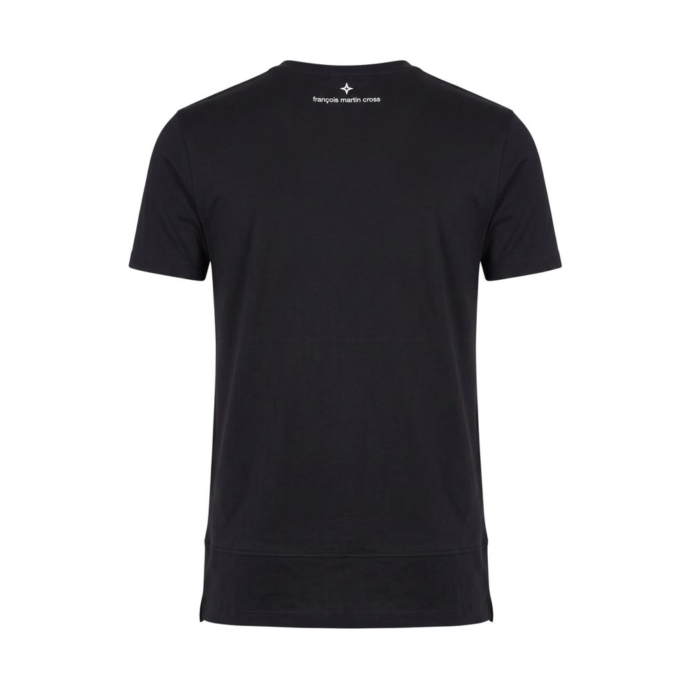 Black Cotton Men Sweater