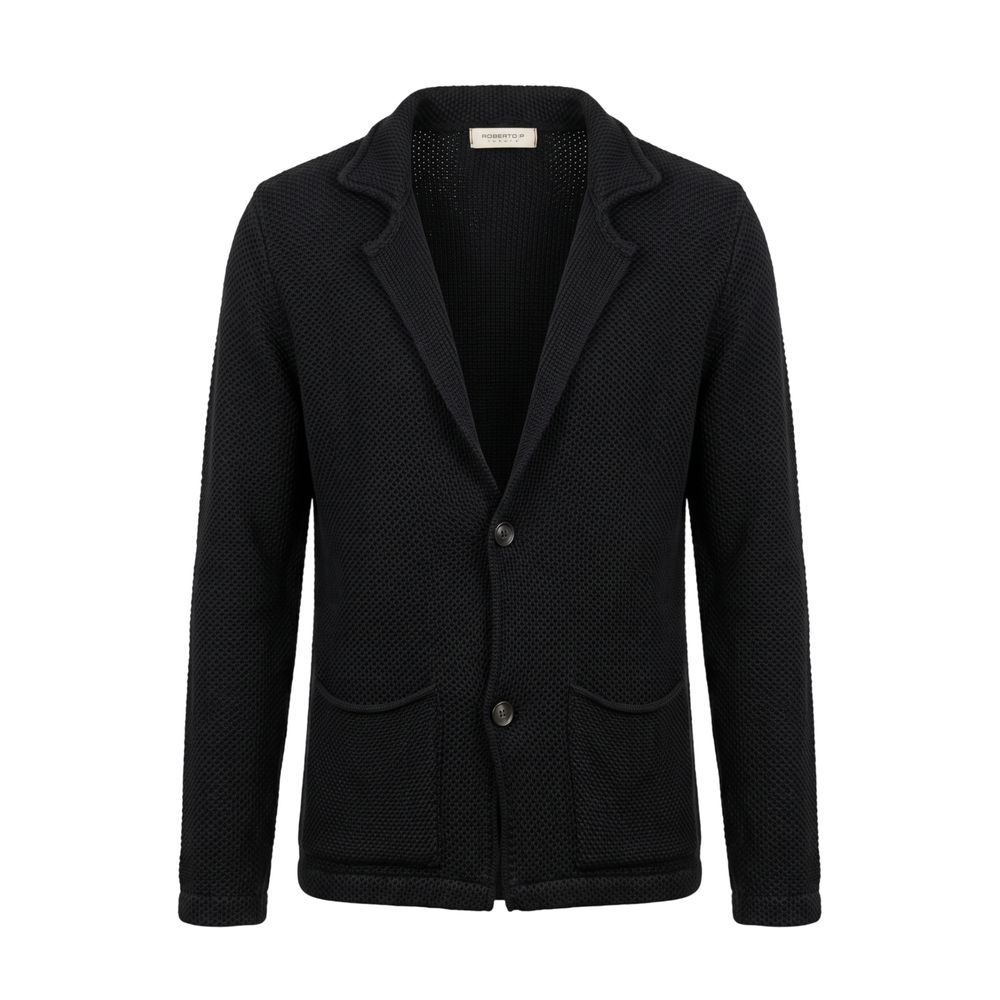 Black Wool Men's Sweater