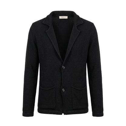 Black Wool Men's Sweater