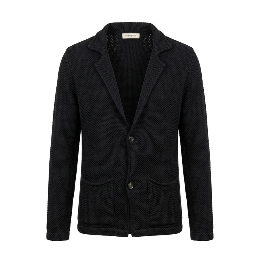 Black Wool Men's Sweater