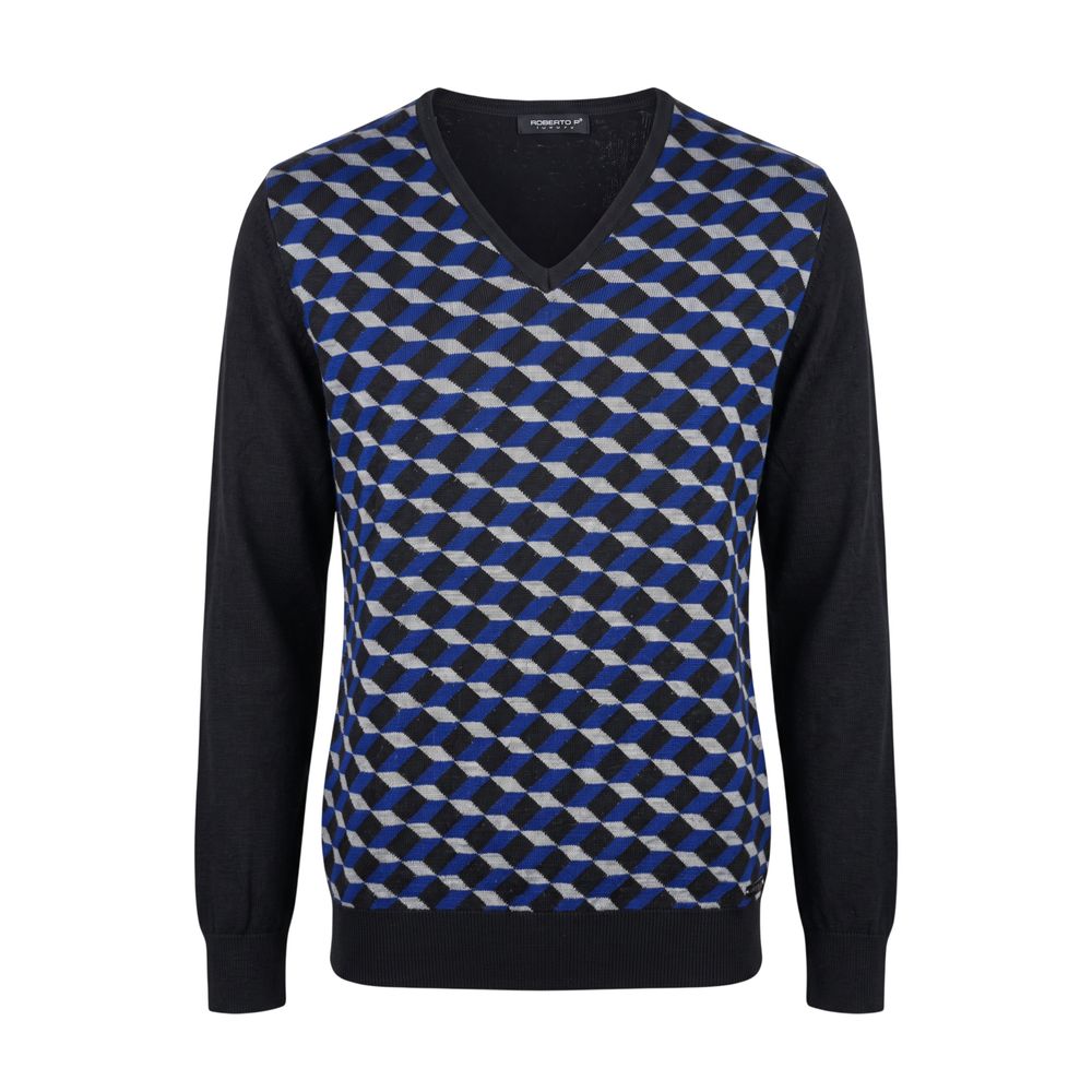 Blue Wool Men's Sweater