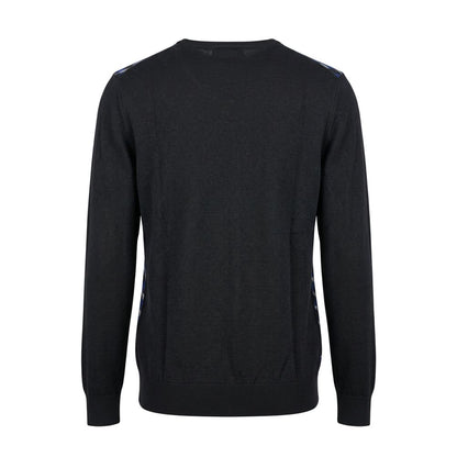 Blue Wool Men's Sweater