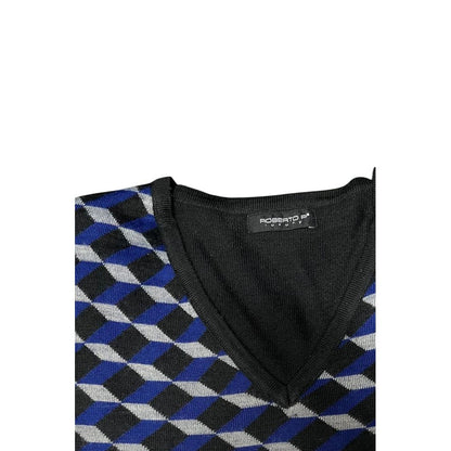 Blue Wool Men's Sweater