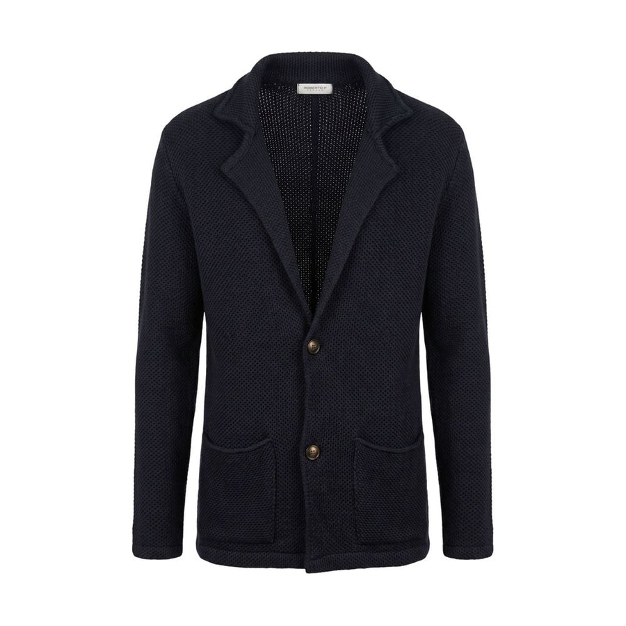 Blue Wool Men's Sweater
