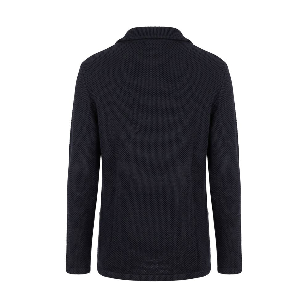 Blue Wool Men's Sweater