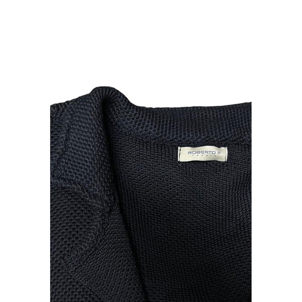 Blue Wool Men's Sweater