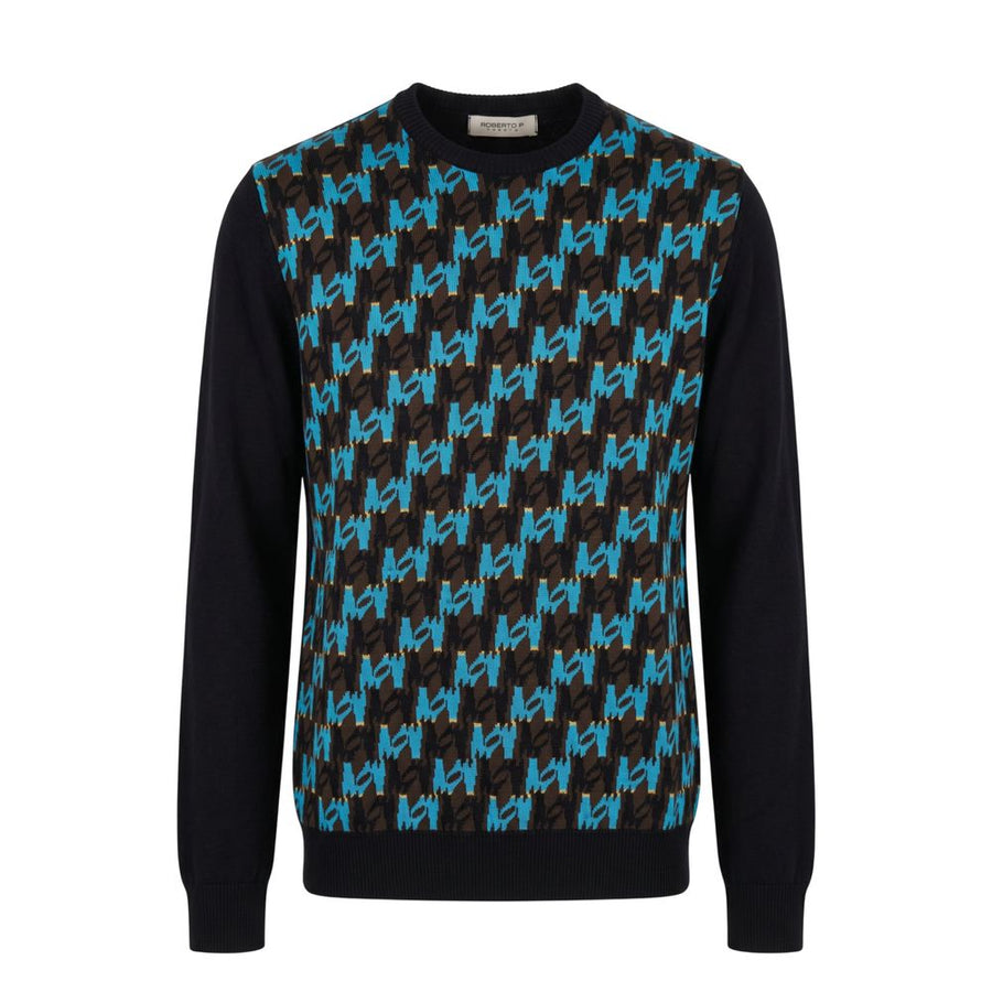 Light Blue Wool Men's Sweater