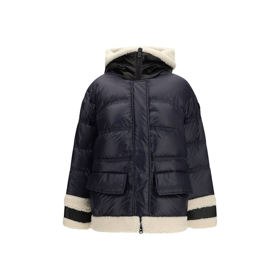 Blue Polyamide Full-Length Jacket