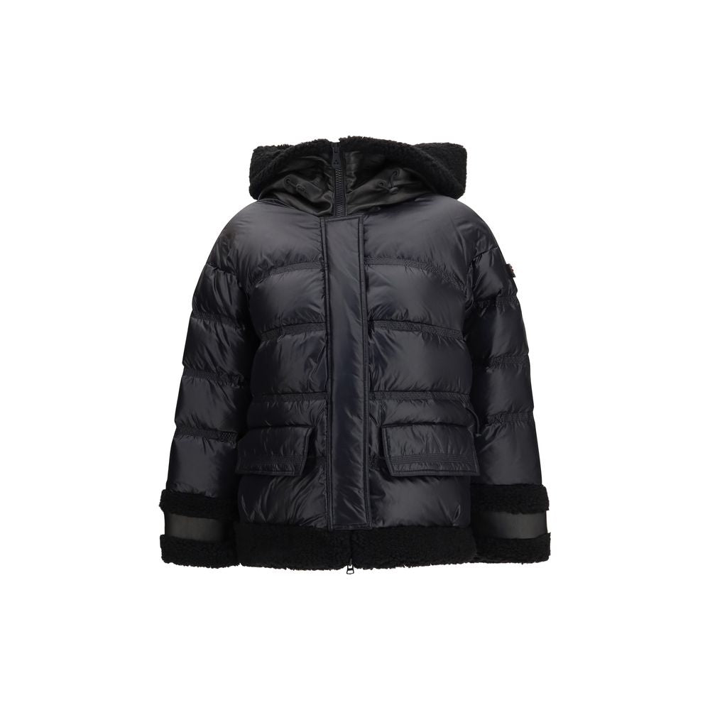 Black Polyamide Full-Length Jacket