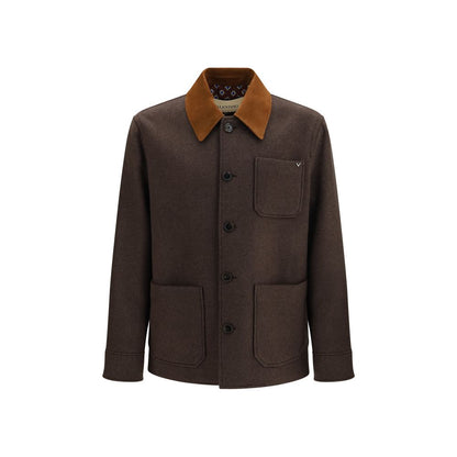 Brown Wool Oves Aries Full-Length Jacket