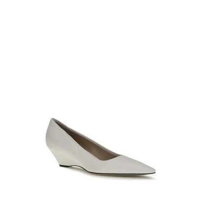 White Lamb Ovis Aries Platform Pumps