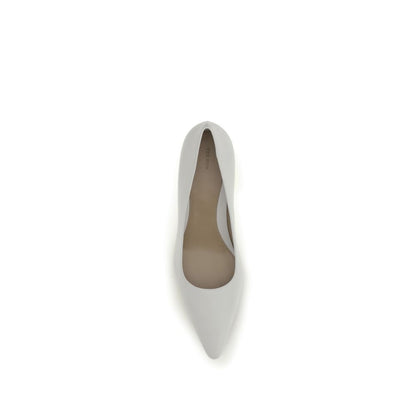 White Lamb Ovis Aries Platform Pumps