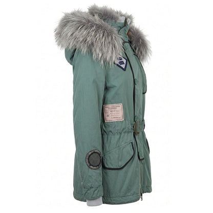 Green Cotton Women's Jacket
