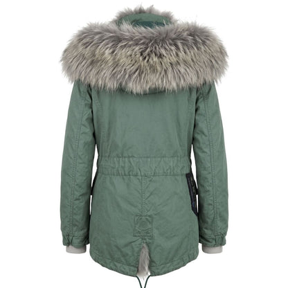 Green Cotton Women's Jacket