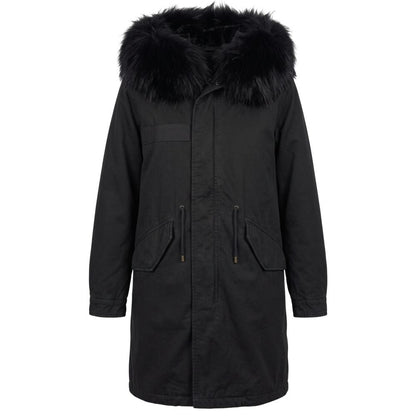 Black Cotton Women Jacket