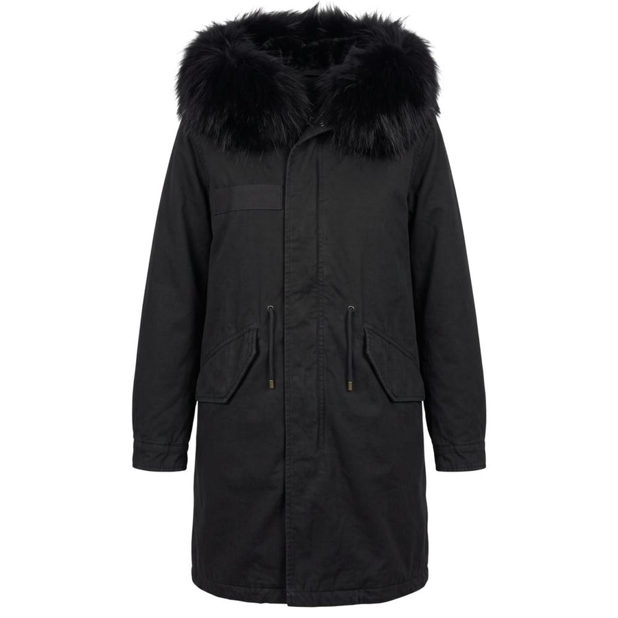 Black Cotton Women Jacket