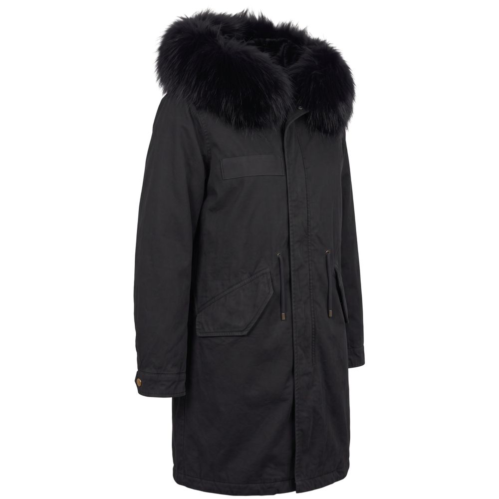 Black Cotton Women Jacket