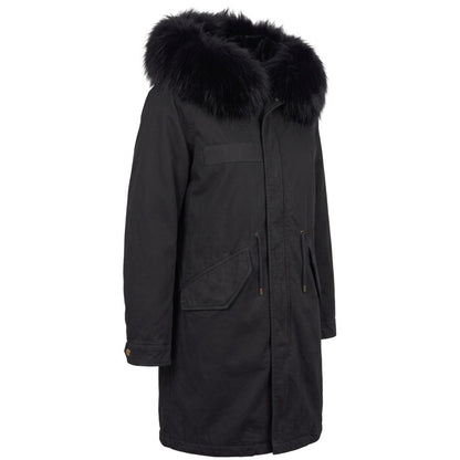 Black Cotton Women Jacket