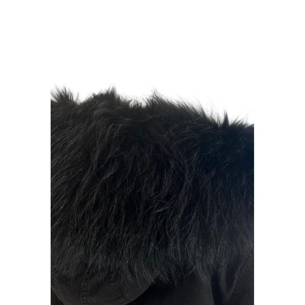 Black Cotton Women Jacket