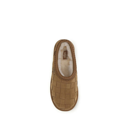 Beige Suede Leather Mules