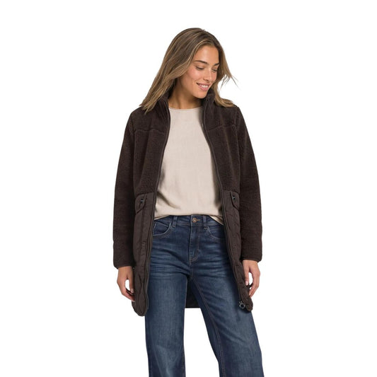 Brown Polyester Coat