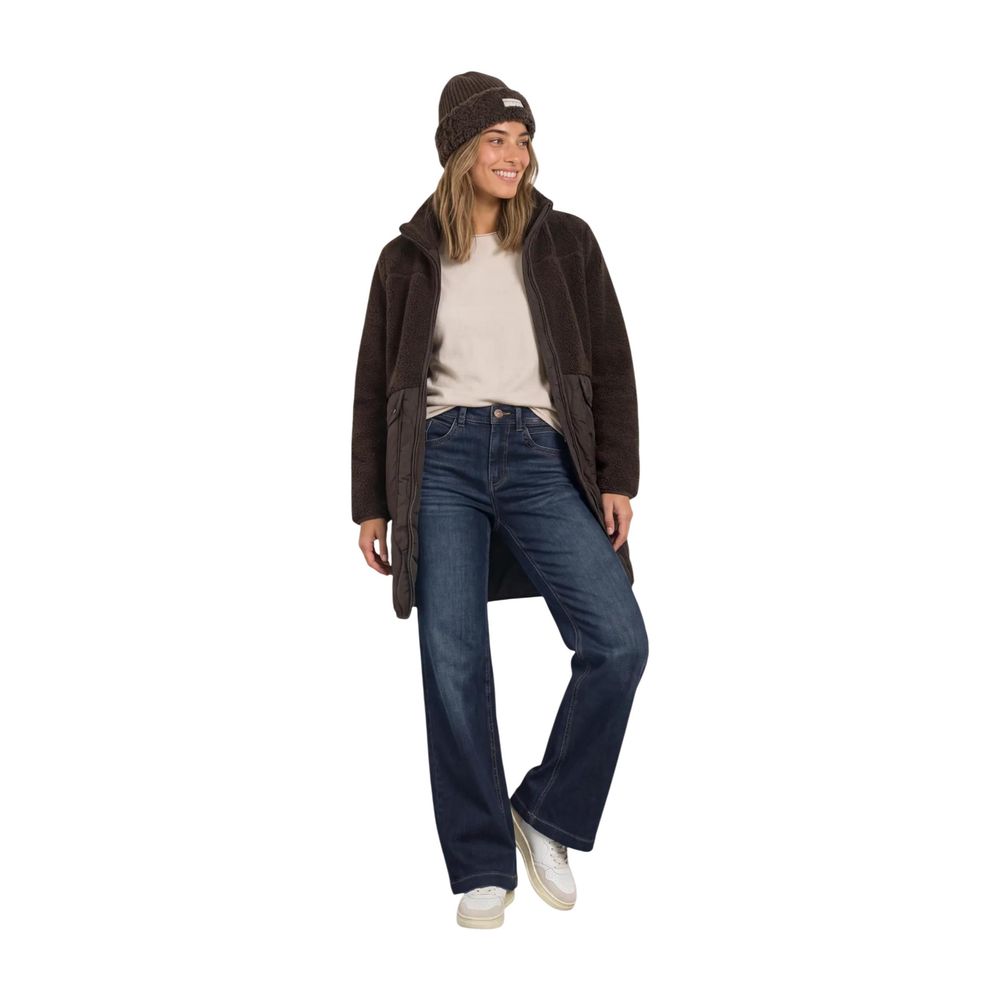 Brown Polyester Coat