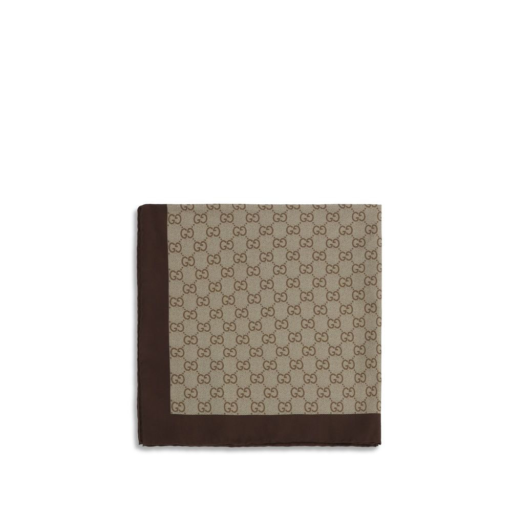 Beige Silk Foulard