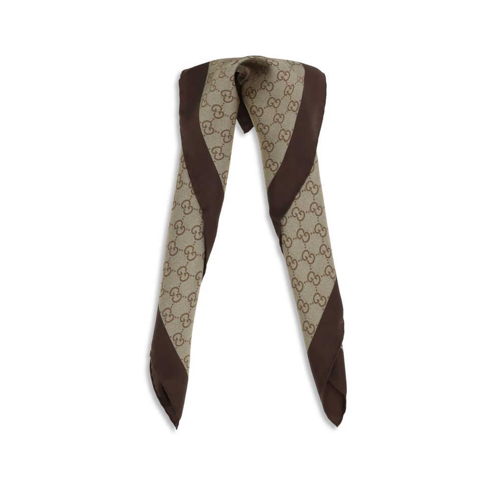 Beige Silk Foulard