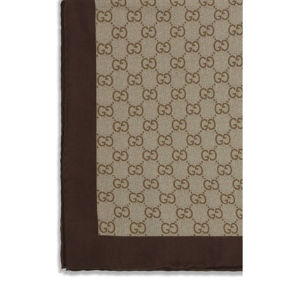 Beige Silk Foulard