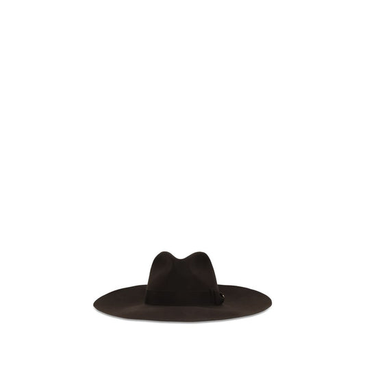 Brown Fabric Fedora