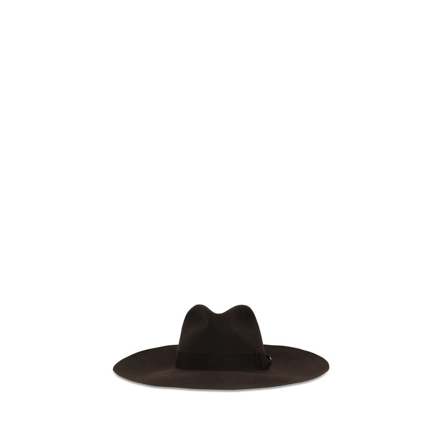 Brown Fabric Fedora