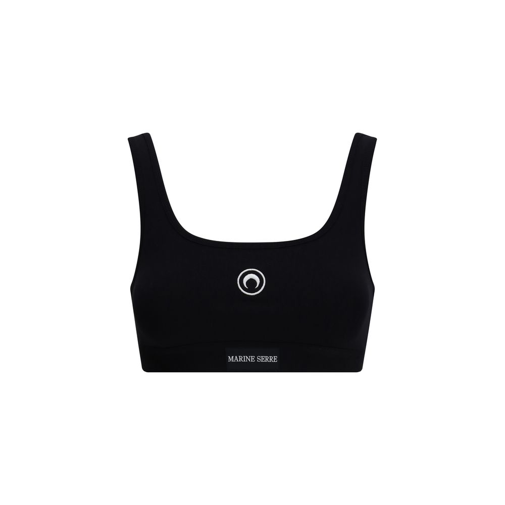 Black Cotton Sport Bra