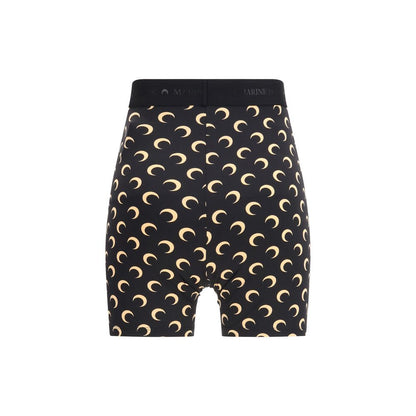 Black Polyamide Bermuda Shorts