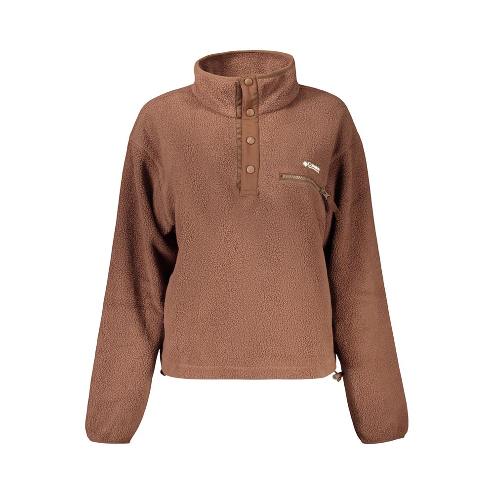 Brown Polyester Women's Sweatshirt