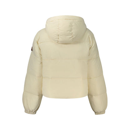 Cream Polyester Women's Jacket