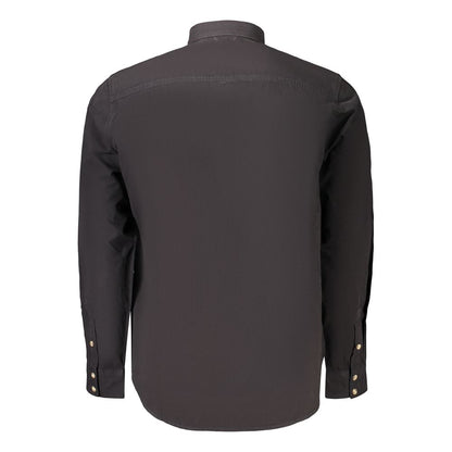 Black Cotton Men's Shirt