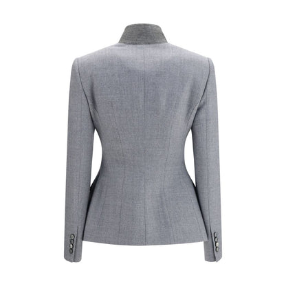 Gray Wool Oves Aries Full-Length Jacket