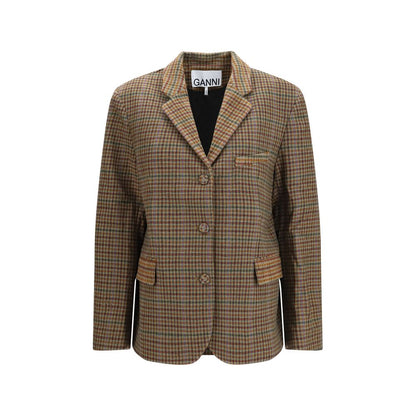 Brown Recycled Wool Blazer