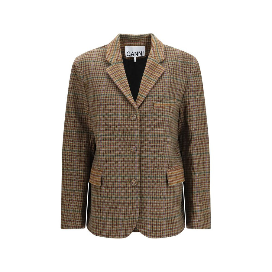 Brown Recycled Wool Blazer